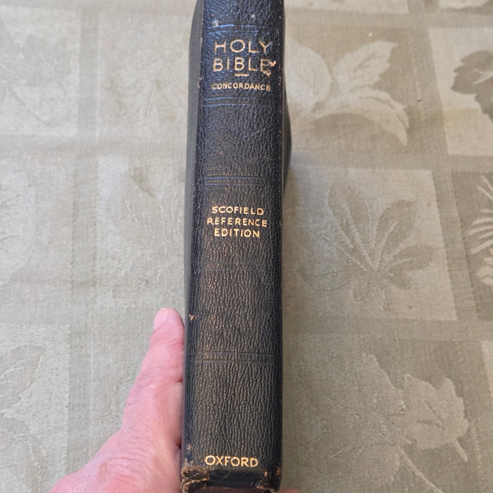 Scofield Reference Bible – Oxford – Vintage Leather KJV – Concordance 1950s/60s